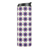 Floral Mandala Pattern Thermosbeker (Gedraaid links)