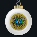 Floral Mandala Seamless Keramische Bal Ornament<br><div class="desc">Elevate your space with this intricately designed floral mandala. This seamless pattern features vibrant colors and a sophisticated geometric layout,  making it a perfect statement piece for any modern home decor. Its detailed artistry adds a touch of elegance and harmony to your surroundings.</div>