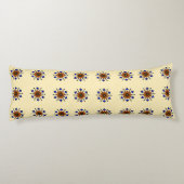 Floral Mandala Seamless Lichaamskussen (Achterkant)