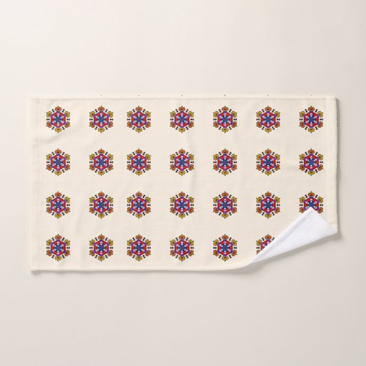 Floral Mandala Seamless Pattern Bad Handdoek (Handdoek)