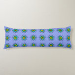 Floral Mandala Seamless Pattern Lichaamskussen<br><div class="desc">This unique hand-drawn mandala features a rustic,  artistic charm with natural variations in the pattern alignment. Its vibrant green and blue hues provide a soothing,  energetic touch to any bedroom decor.</div>