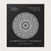 Floral Mandala Visitekaartje (Buitenkant ongevouwen)