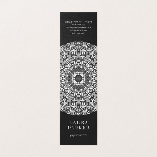 Floral Mandala Visitekaartje (Buitenkant ongevouwen)