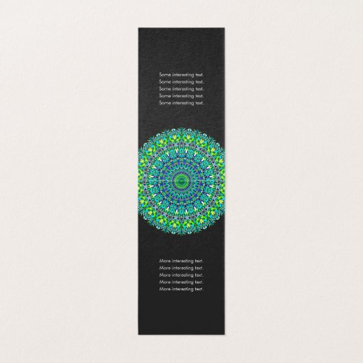 Floral  Mandala Visitekaartje (Binnenkant ongevouwen)