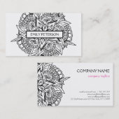 Floral Mandala Visitekaartje (Voorkant / Achterkant)