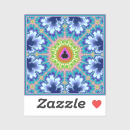 Floral Mandelbrot Fractal Sticker