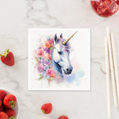 Floral Mane Eenhoorn/Paardenpapier Servet (Insitu)