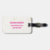 Floral Map of the USA Bagagelabel (Achterkant horizontaal)