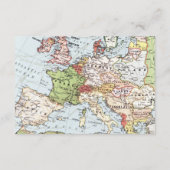 Floral Map Roze Reisthema Baby shower Info Informatiekaartje (Achterkant)