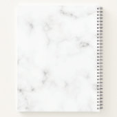Floral Marble Blank eigen Cookbook Recipe to Write Notitieboek (Achterkant)