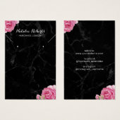  Floral Marble Jewelry Earring Display Visitekaartje (Voorkant /achterkant)