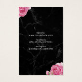  Floral Marble Jewelry Earring Display Visitekaartje (Achterkant)