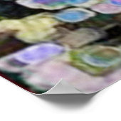 Floral Marbles - groot Poster (Hoek)