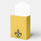 Floral Mardi Gras fleur de lis Bedankdoosjes (Geopend)