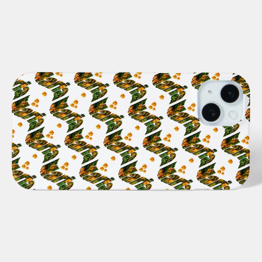 Floral Maria Name Case-Mate iPhone Case (Achterkant (horizontaal))