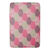  Floral Marokkaanse Patroon Roze Badmat (Voorkant Verticaal)
