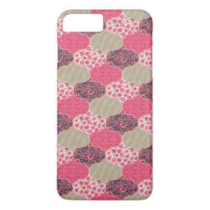 Floral Marokkaanse Patroon Roze iPhone 8/7 Plus Hoesje