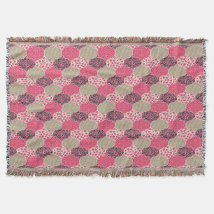  Floral Marokkaanse Patroon Roze Deken