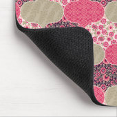 Floral Marokkaanse Patroon Roze Muismat (Hoek)