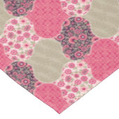 Floral Marokkaanse Patroon Roze Tafelkleed (Gekanteld)