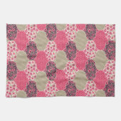 Floral Marokkaanse Patroon Roze Theedoek (Horizontaal)