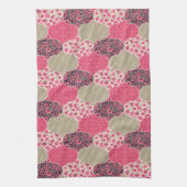 Floral Marokkaanse Patroon Roze Theedoek (Verticaal)