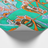 Floral Marokko Cadeaupapier (Hoek)