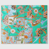 Floral Marokko Cadeaupapier (Vlak)