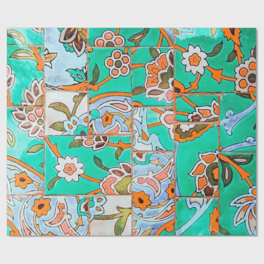 Floral Marokko Cadeaupapier (Vlak)