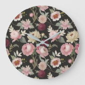  Floral Mary Delany Geïnspireerd Grote Klok (Voorkant)