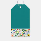 Floral Mason Jar Baby shower Cadeaulabel (Achterkant)