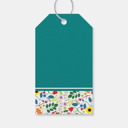 Floral Mason Jar Baby shower Cadeaulabel (Achterkant)