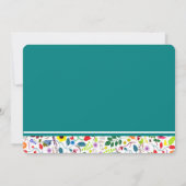 Floral Mason Jar Baby shower Kaart (Achterkant)