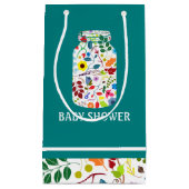 Floral Mason Jar Baby shower Klein Cadeauzakje (Voorkant)