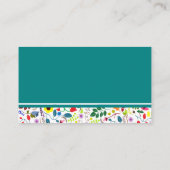 Floral Mason Jar Baby shower Luier Raffle Ticket Informatiekaartje (Achterkant)