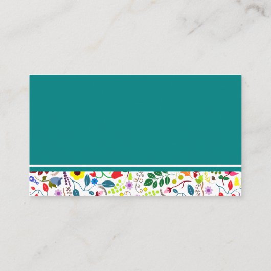 Floral Mason Jar Baby shower Luier Raffle Ticket Informatiekaartje (Achterkant)