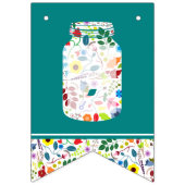 Floral Mason Jar Baby shower Vlaggetjes (Tweede vlag)