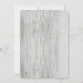 Floral Mason Jar Rustic Pasgeboren Baby Foto Geboo Aankondiging (Achterkant)