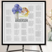 Floral  Mason Jar Seating Chart Poster