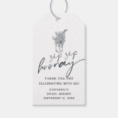 Floral Mason Jar Sip Sip Hooray Vrijgezellenfeest Cadeaulabel (Voorkant)