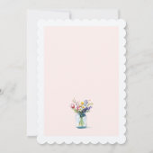 Floral Mason Jar Vrijgezellenfeest Kaart (Achterkant)