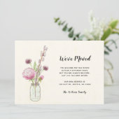 Floral Mason Jar We hebben een nieuw adres verplaa (Staand voorkant)