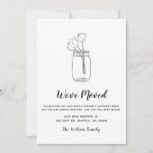 Floral Mason Jar We hebben een nieuw adres verplaa (Voorkant)