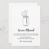 Floral Mason Jar We hebben een nieuw adres verplaa (Voorkant / Achterkant)