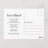 Floral Mason Jar We hebben een nieuw adres verplaa Briefkaart (Achterkant)