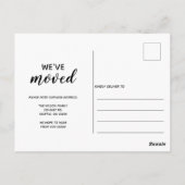 Floral Mason Jar We hebben een nieuw adres verplaa Briefkaart (Achterkant)