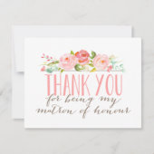 Floral Matron of Honor bedankt (Voorkant)