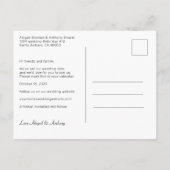 Floral Mauve Botanische Waterverf Save the Date Aankondigingskaart (Achterkant)