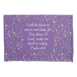 FLORAL Mauve Lila Peace Sleep Safety | CHRISTELIJK Kussensloop