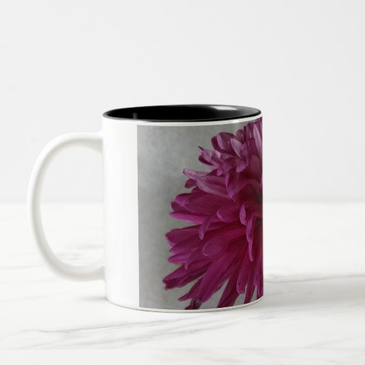 Floral Mauve Two-Tone Coffee Mok (Links)
